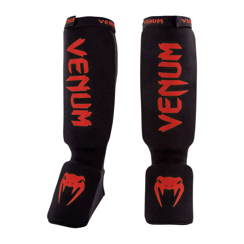 Venum Kontact Shin guards, Black/Red